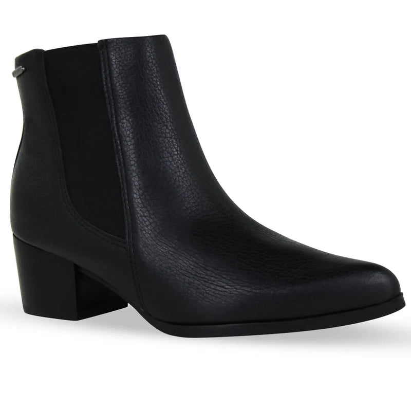 Bota Cano Baixo Couro