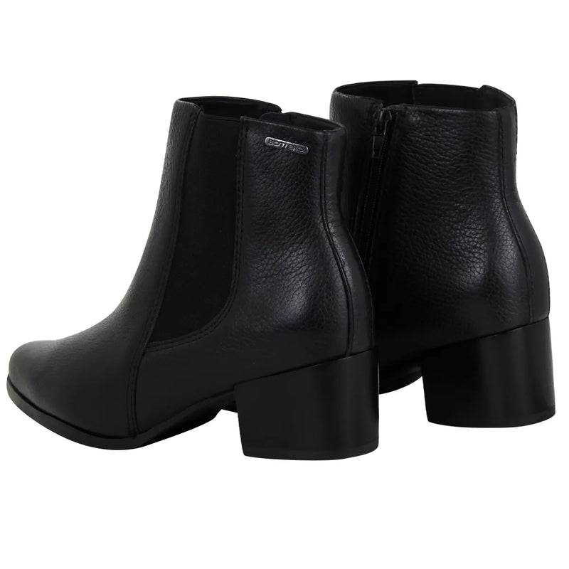 Bota Cano Baixo Couro